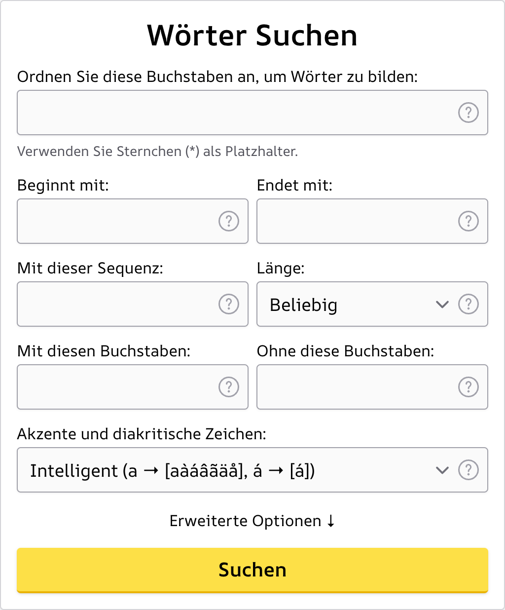 Wörter Suchen Screenshot